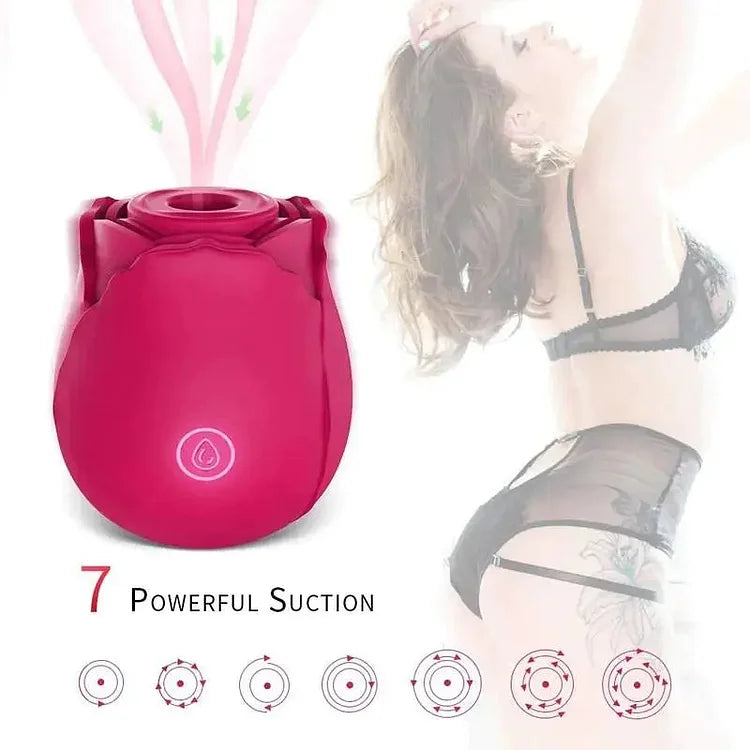 Vibrators For Women Rose Sucking Nipple Oral Licking Clitoris Stimulation Vibrator Aldult