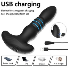 Load image into Gallery viewer, Wireless Remote Telescopic Vibrating Butt Plug Anal Sex Toys Prostate Massager