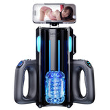 Leten Cannon King Pro Thrusting High-speed Motor Masturbator Cup with Phone Holder