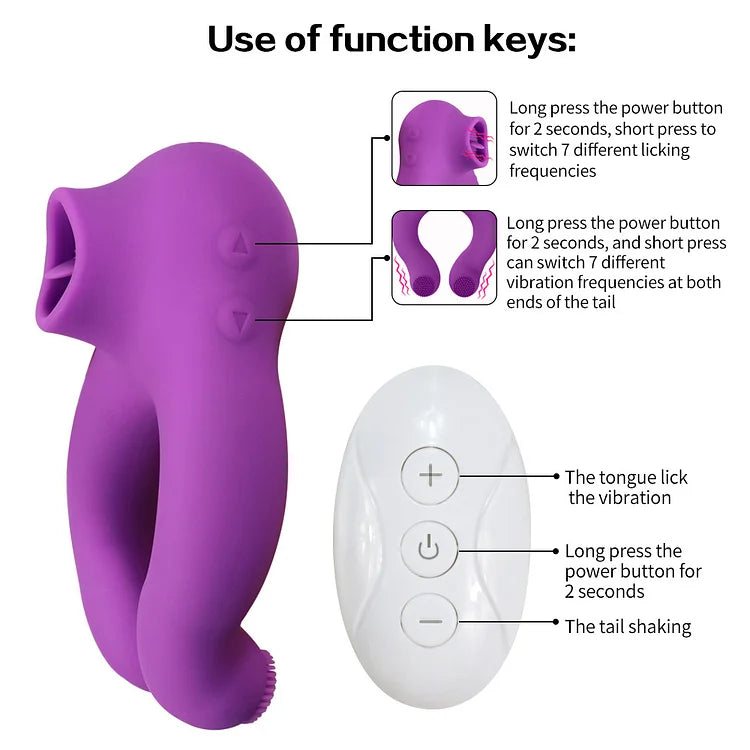 10 Frequency Sucking Vibrator Penis Ring Clit Sucker Cock Ring