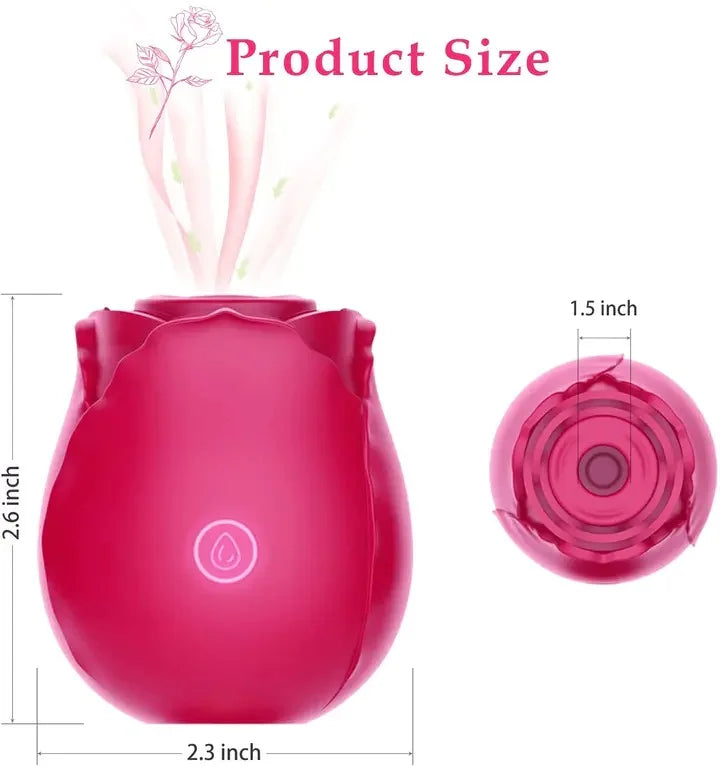 Rose Sucking Vibrator Sex Toys For Women Blue